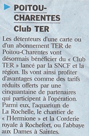 Club TER Poitou-Charentes